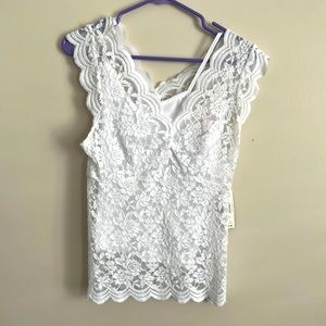 White, lace, top